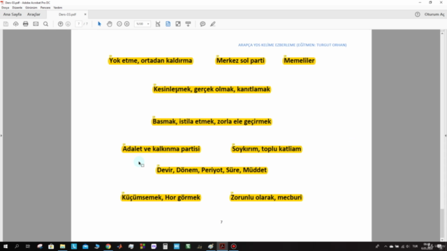 Arapça YDS/YÖKDİL için Kelime Öğrenme/Ezberleme Kursu – Screenshot 4