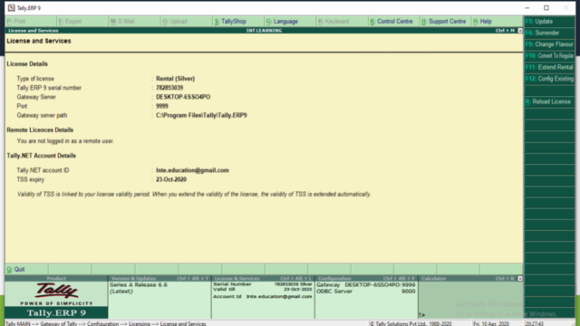 TALLY.ERP 9 PAYROLL (टैली.ईआरपी पेरोल) – Screenshot 3