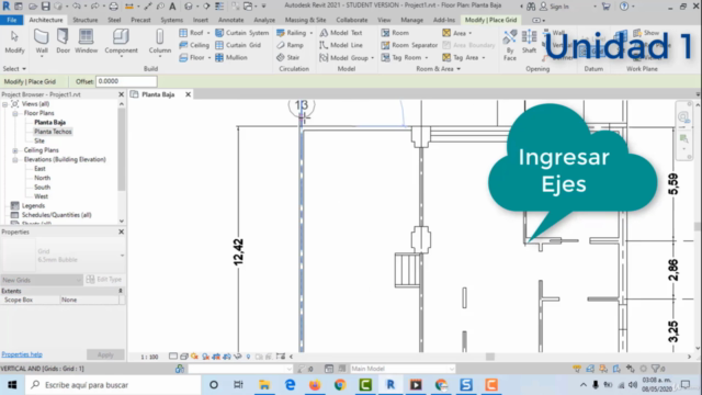 Curso de Revit Arquitectura 2021 – Screenshot 1