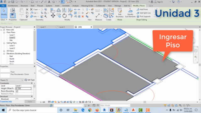 Curso de Revit Arquitectura 2021 – Screenshot 2