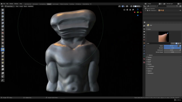 3D-скульптинг и ретопология в Blender – Screenshot 1