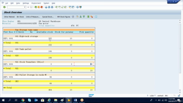 SAP ECC and S/4 HANA MM-WM-SD Integration Course – Screenshot 1