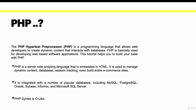 Learn PHP - The Complete Guide – Screenshot 2