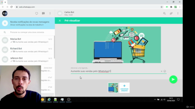 VBA na Prática: Programando um Bot do WhatsApp – Screenshot 3
