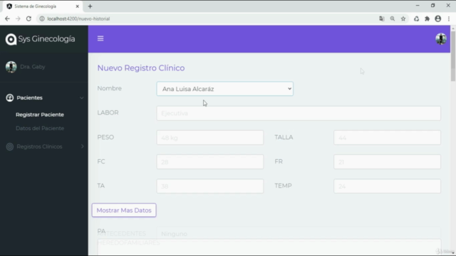 (Angular 10 | PHP): Crea un Sistema de Control para Doctores – Screenshot 1