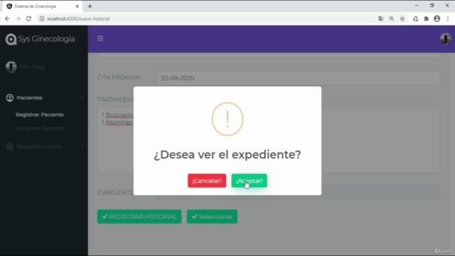 (Angular 10 | PHP): Crea un Sistema de Control para Doctores – Screenshot 2