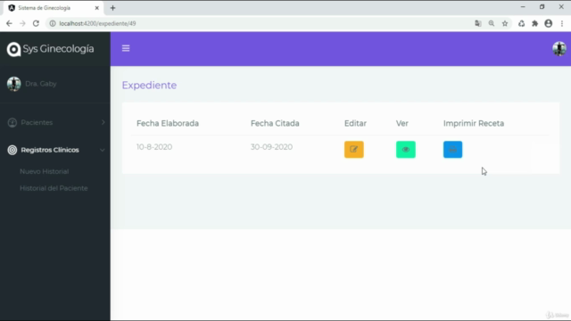 (Angular 10 | PHP): Crea un Sistema de Control para Doctores – Screenshot 3