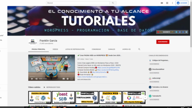 Crear PAGINA WEB con WORDPRESS 2020 Paso a Paso – Screenshot 1