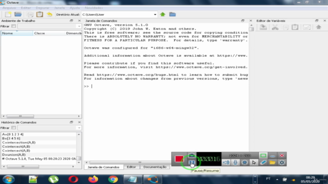 Curso de Octave – Screenshot 1