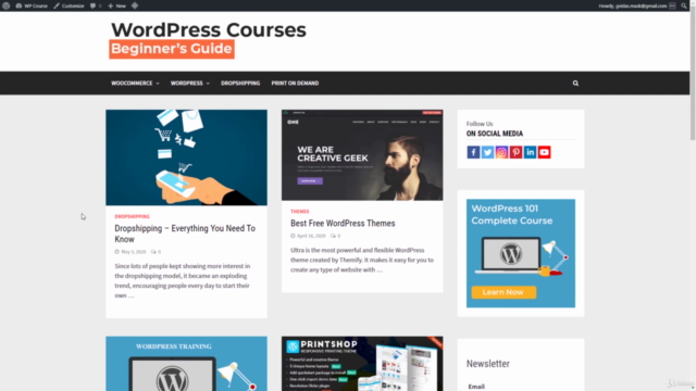 WordPress for Beginners - Learn How to Create a Blog – Screenshot 1