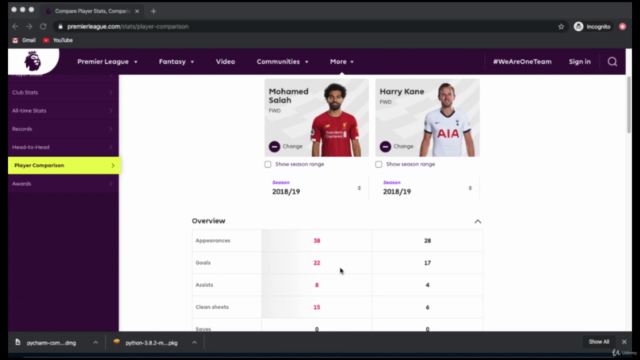 Learn beginner Python using football/soccer-only projects – Screenshot 3