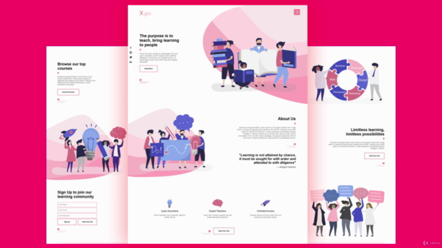 Create Modern Website Using HTML, CSS And Bootstrap – Screenshot 1