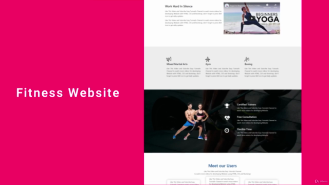 Create Modern Website Using HTML, CSS And Bootstrap – Screenshot 3