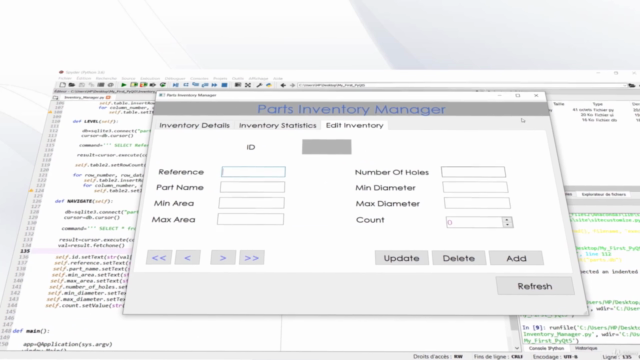Réaliser un Logiciel réel sous Python, PyQt5 et QT Designer – Screenshot 4