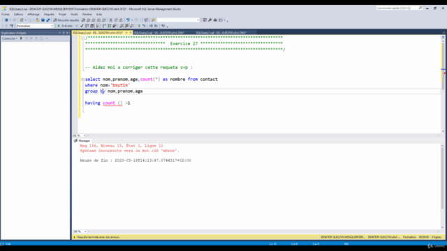 SQL Server : Défis Code avec 50 exercices. – Screenshot 1