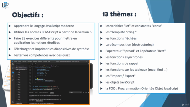 Maîtrisez JavaScript de ES6 à ES9 : cours + 28 exercices ! – Screenshot 2