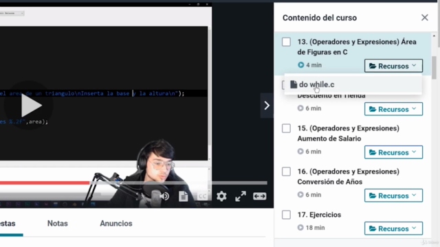 Programación en C de Cero a Experto con Estructuras de Datos – Screenshot 3