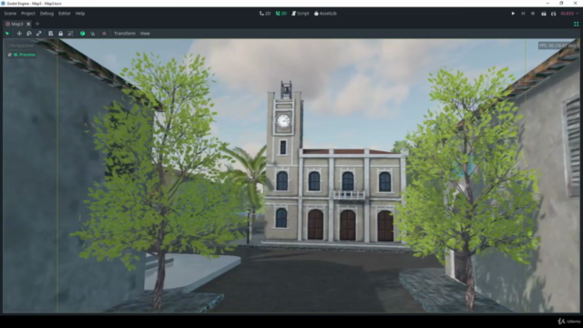 Game Level with Godot 3.2 and Blender 2.82 – Screenshot 2