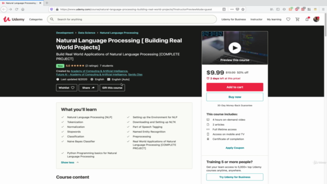Natural Language Processing [ Building Real World Projects] – Screenshot 2