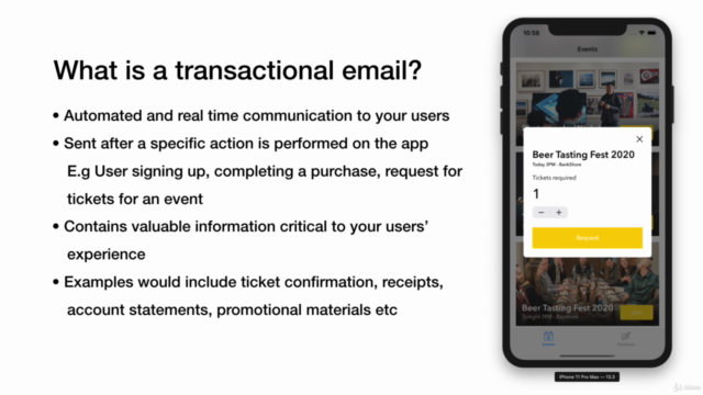 Send transactional emails in-app with SendGrid API & Swift 5 – Screenshot 1