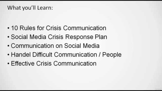 Crash Course on Crisis Management and Crisis Communication – Screenshot 4