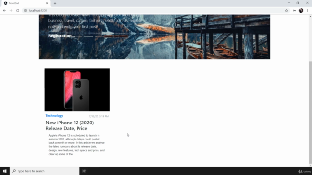Angular, NodeJS, Express, Mongo. MEAN. Создание Блога с нуля – Screenshot 2