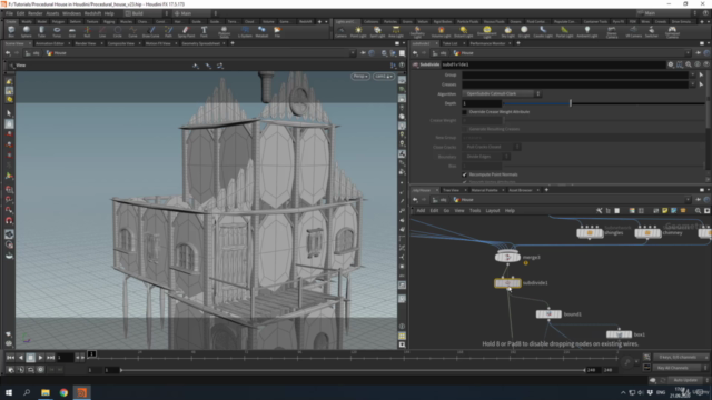Procedural House in Houdini – Screenshot 4