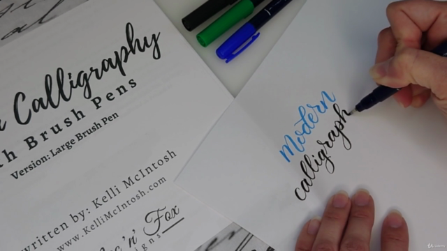 Learn Modern Calligraphy with Brush Pens – Screenshot 1