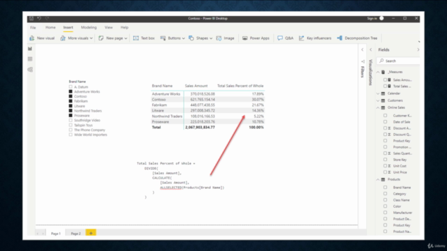 The DAX CALCULATE Function – Screenshot 4