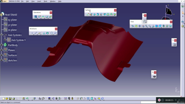 CATIA-Surface Design – Screenshot 1