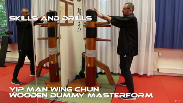 WING TSUNG, WING CHUN, Yip man Kung Fu Wooden Dummy Form ! – Screenshot 2