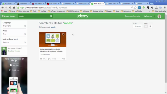 Using MODX CMS to Build Websites: Intermediate Course - Screenshot_01