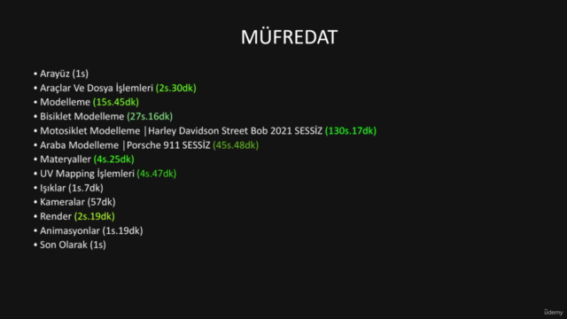 (238 SAAT) Cinema 4D & V-Ray Türkçe Eğitim Seti – Screenshot 3