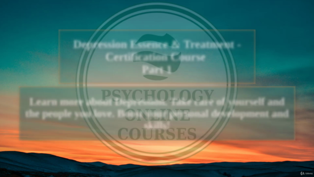 Depression Essence & Treatment - Certification Course Part 1 - Screenshot_01