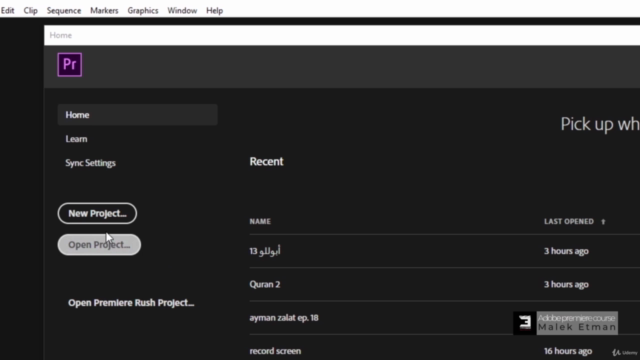 المونتاج على أدوبي بريمير من البداية للاحتراف-Adobe premiere – Screenshot 2
