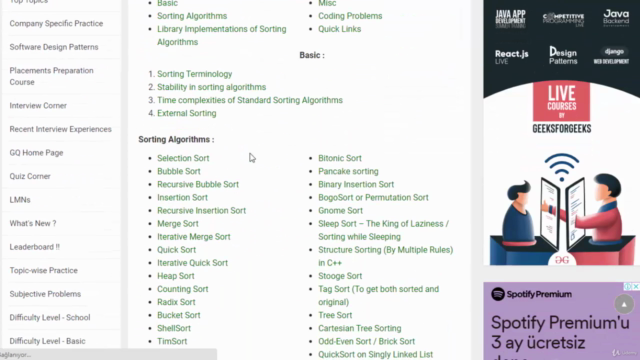 C ile Sıralama Algoritmaları (Sort Algorithm) – Screenshot 3