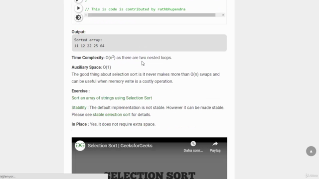 C ile Sıralama Algoritmaları (Sort Algorithm) – Screenshot 4