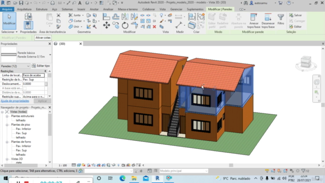 REVIT Projeto Arquitetônico Completo Para Iniciantes Sobrado – Screenshot 3