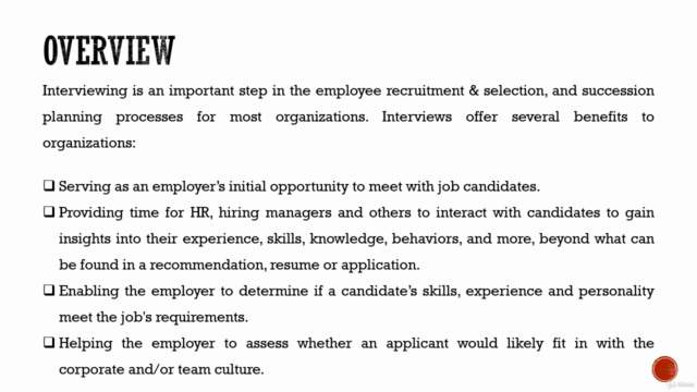 Behavioural Event Interview – Screenshot 3