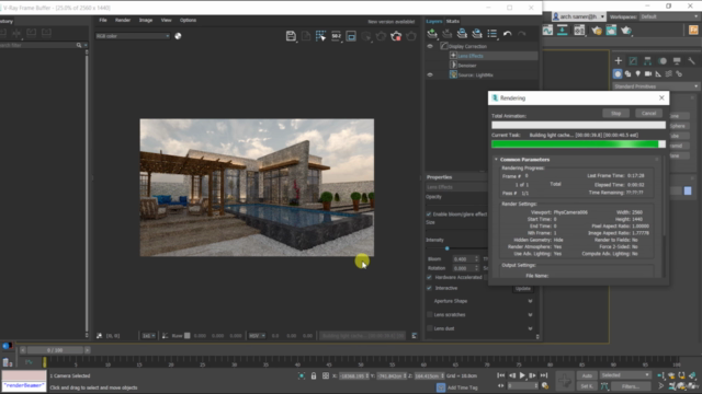 Exterior Workshop using 3ds Max & Vray & Photoshop – Screenshot 4