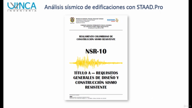 Análisis sísmico de edificaciones con STAAD.Pro – Screenshot 1