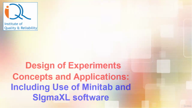 Design of Experiments: Concepts and Application Case Studies – Screenshot 1