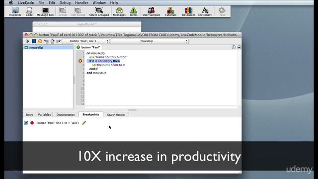 Develop professional apps for Android and iOS using Livecode – Screenshot 2