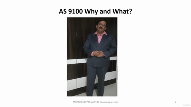 AS 9100D:2016 Clauses Awareness Training – Screenshot 1