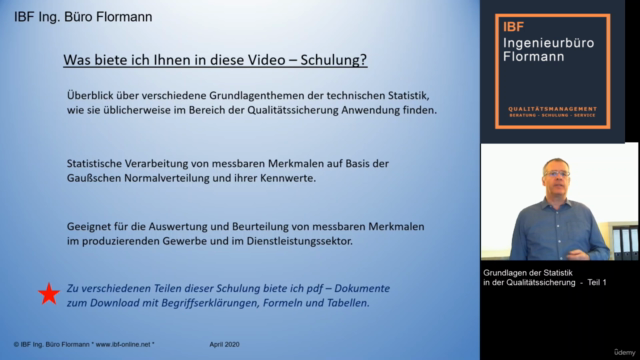 Statistische Grundlagen in der Qualitätssicherung Teil 1 – Screenshot 3