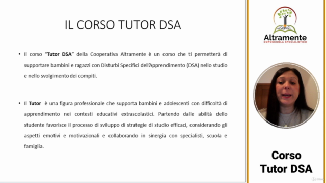 Corso per Tutor DSA – Screenshot 1