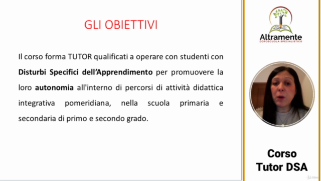 Corso per Tutor DSA – Screenshot 2