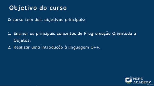 Programação Orientada à Objetos em C++ – Screenshot 1