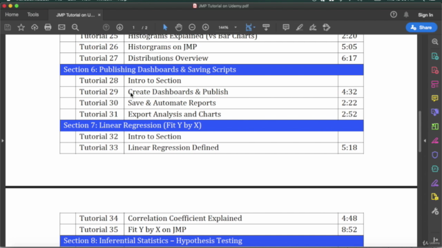JMP Training for Statistics & Data Visualization – Screenshot 3