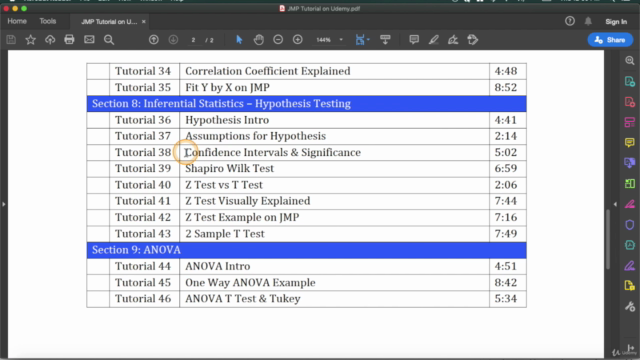 JMP Training for Statistics & Data Visualization – Screenshot 4